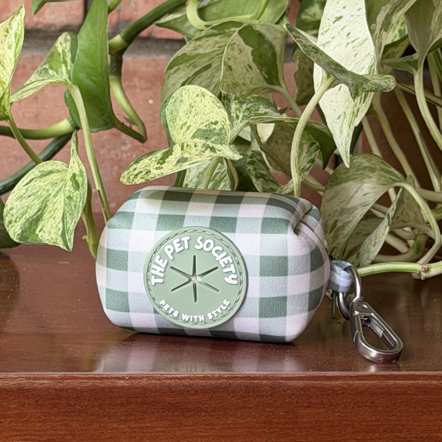 Pack Arnés Olivo (Arnés + correa + Porta Bolsa)