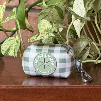 Pack Arnés Olivo (Arnés + correa + Porta Bolsa)