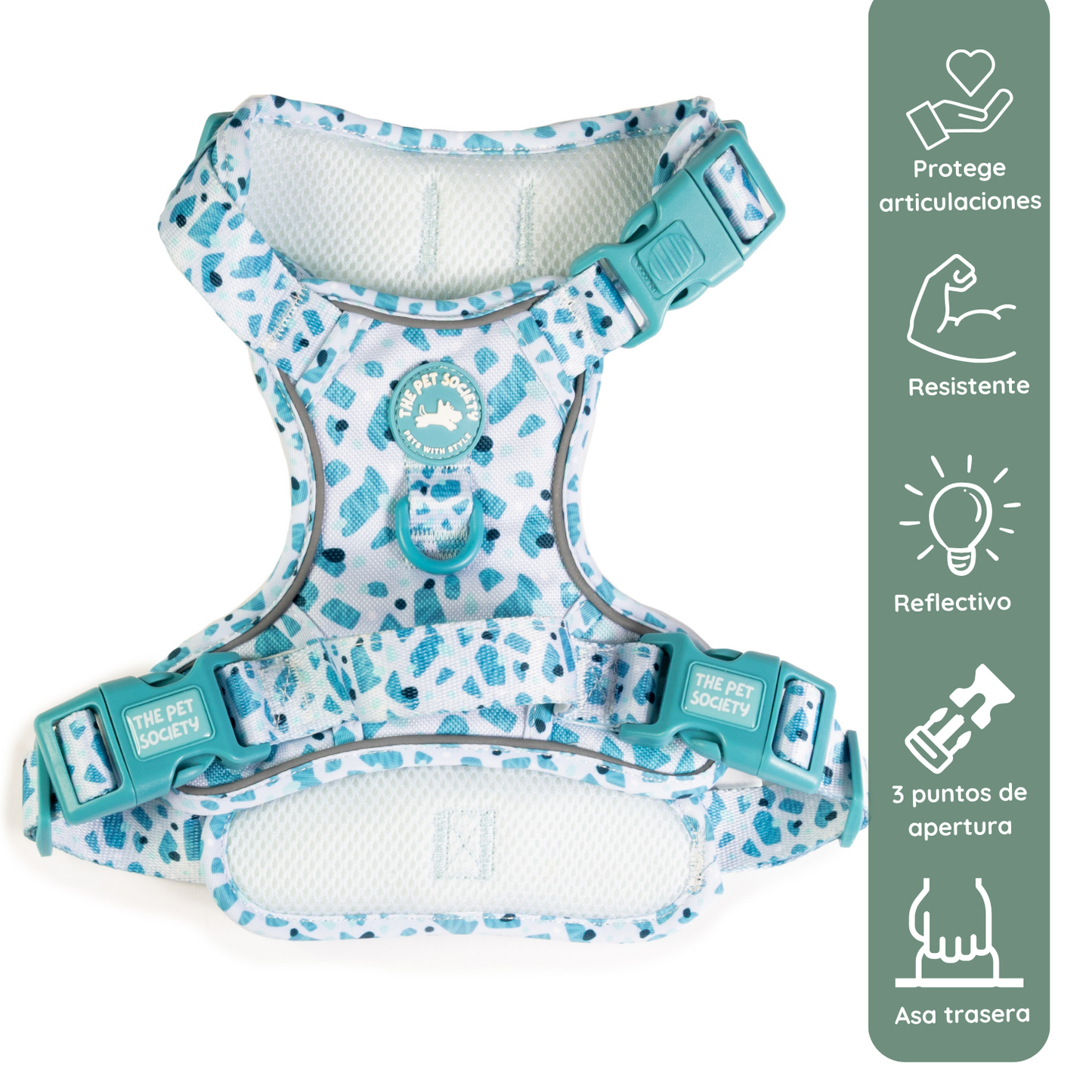 Pack Premium Mar (Arnés + collar + correa + Porta Bolsa)