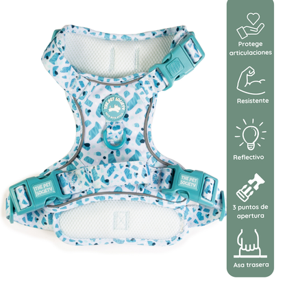 Pack Premium Mar (Arnés + collar + correa + Porta Bolsa)